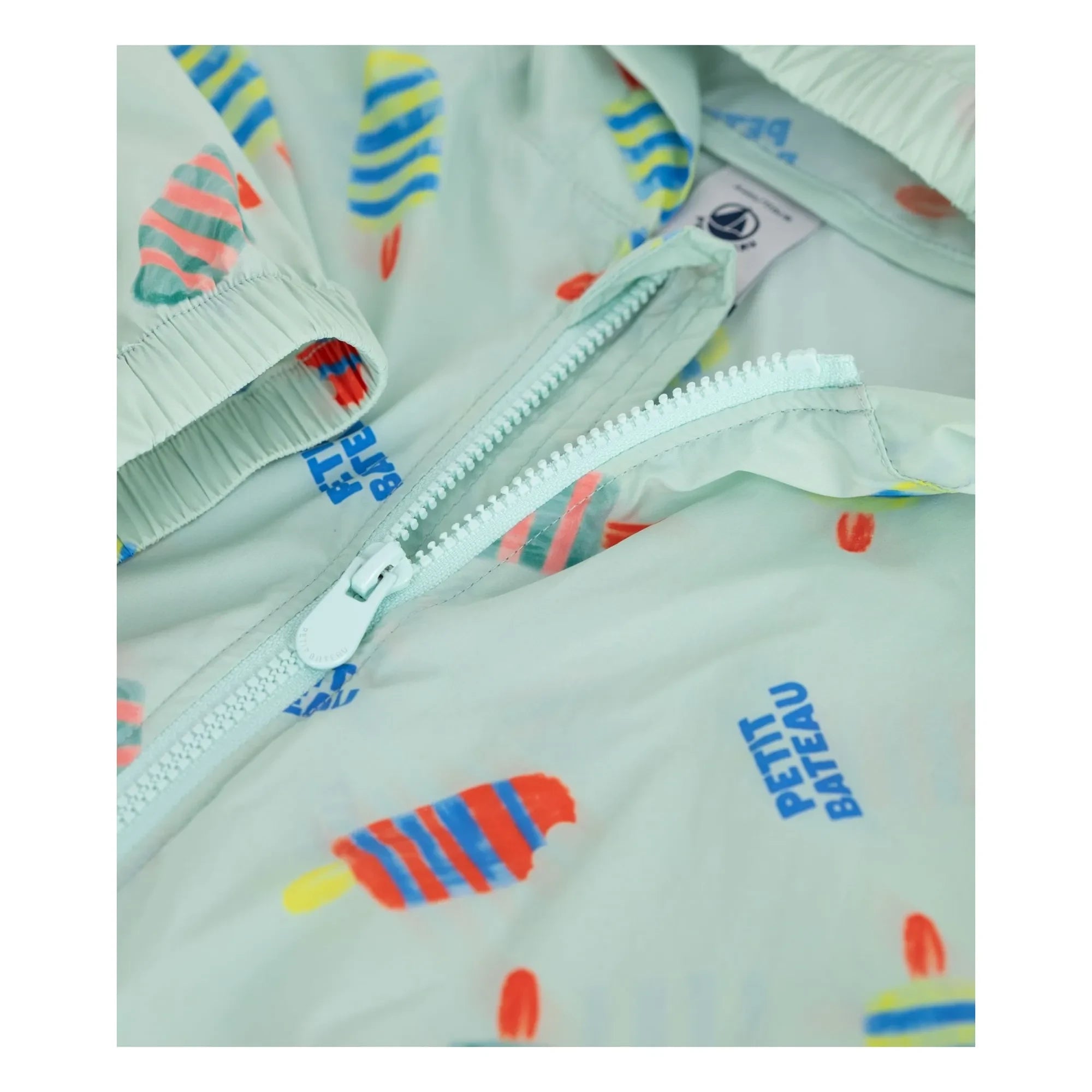 Petit Bateau - Floral Pattern Raincoat | White