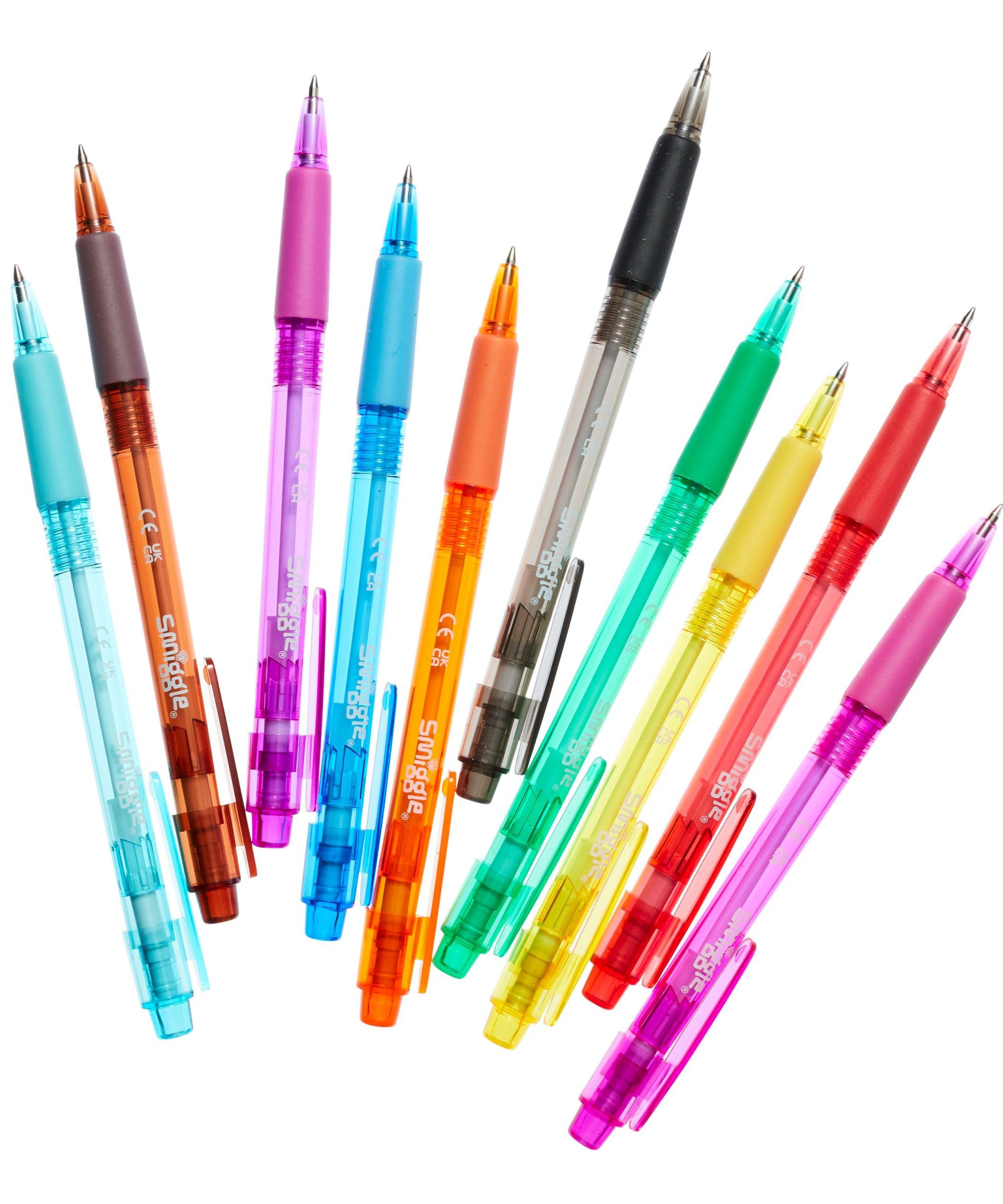 Smiggle - Renkli Pop Tükenmez Kokulu Kalemler X10-Dinossi