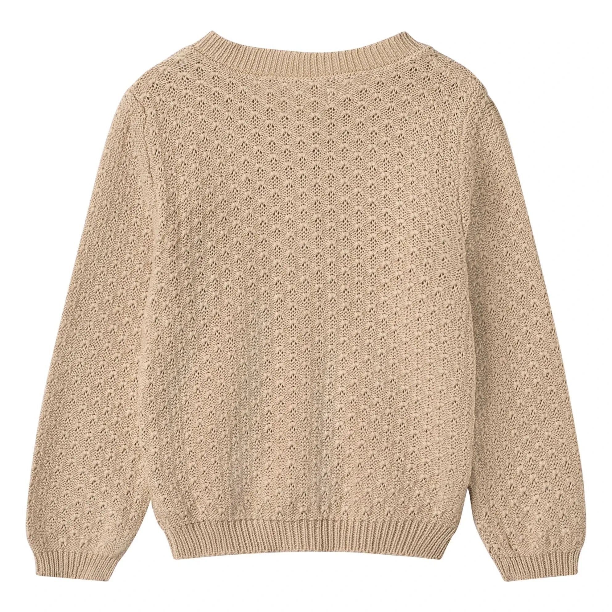 Wheat - Magnella Organic Cotton Cardigan | Ecru