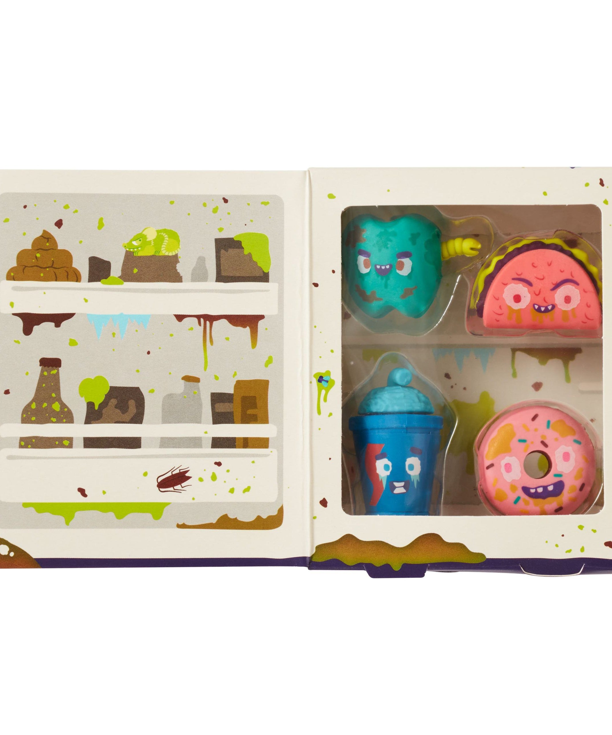 Smiggle - Snack Attackers 4lü Silgi Paketi-Dinossi