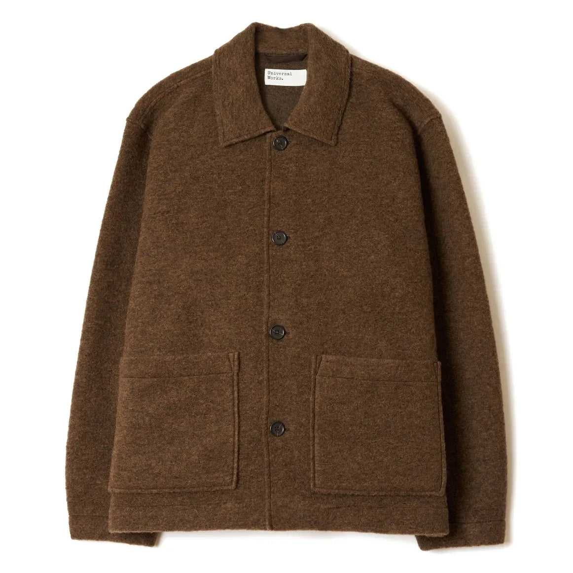 Universal Works - Rams Yün Overshirt | Kahverengi