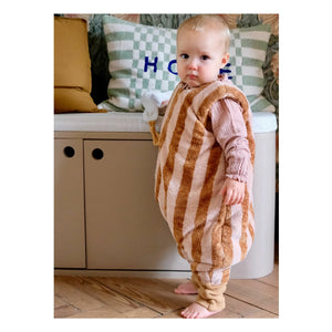 Tante Reine - Mocha Latte Organic Cotton Footed Sleep Suit