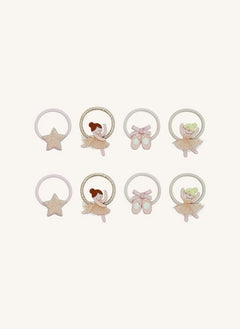 Mimi & Lula - Set of 8 Mini Chouchous Balerina | Ekru