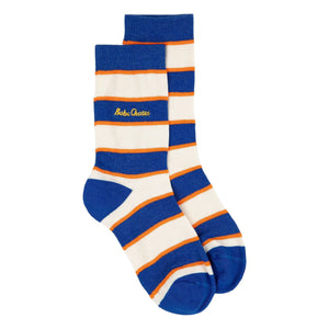 Bobo Choses - Striped Organic Cotton Crew Socks | Blue