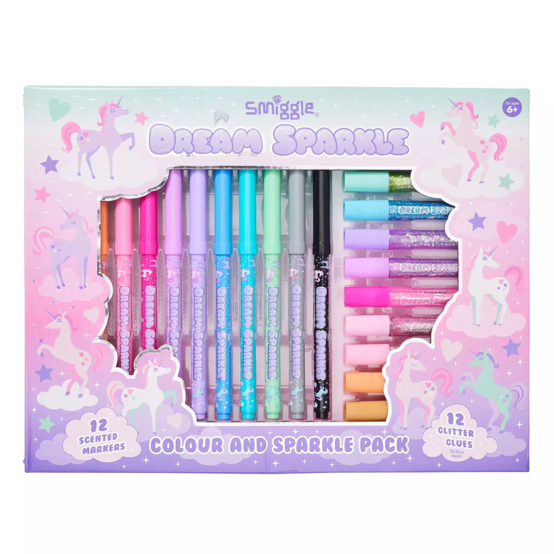 Smiggle - Dream Sparkle Renkler ve Parıltılar Kırtasiye Seti-Dinossi