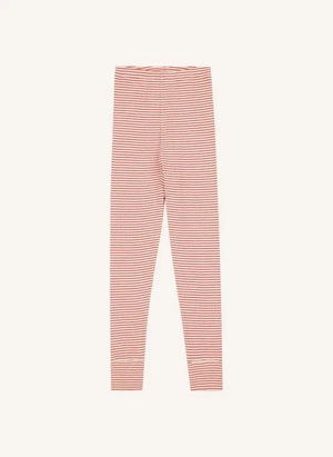 Caramel - Judd Striped Baby Leggings | Red