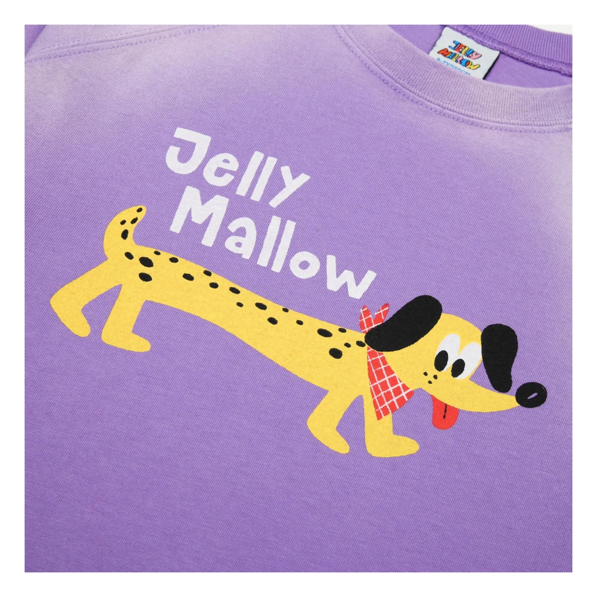 Jelly Mallow - Tie and Dye Dog T-Shirt | Purple
