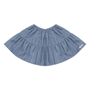 Donsje - Lazie Striped Skirt | Denim Blue