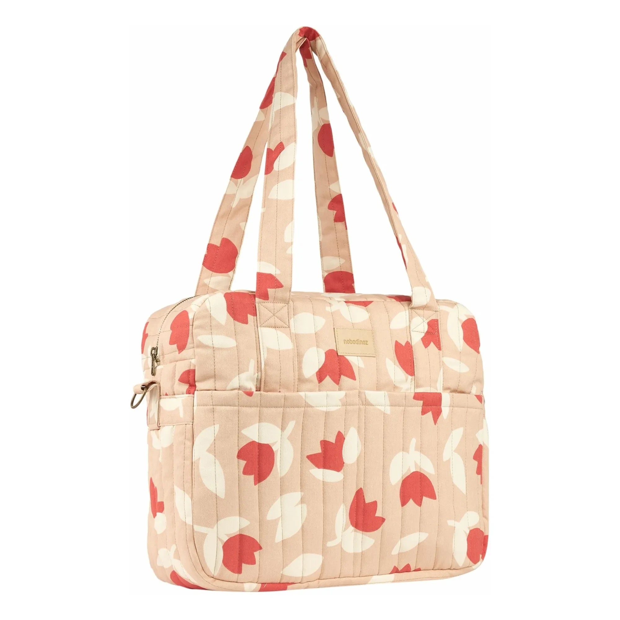Nobodinoz - Hyde Park Tulip Waterproof Diaper Bag | Red