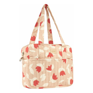 Nobodinoz - Hyde Park Tulip Waterproof Diaper Bag | Red