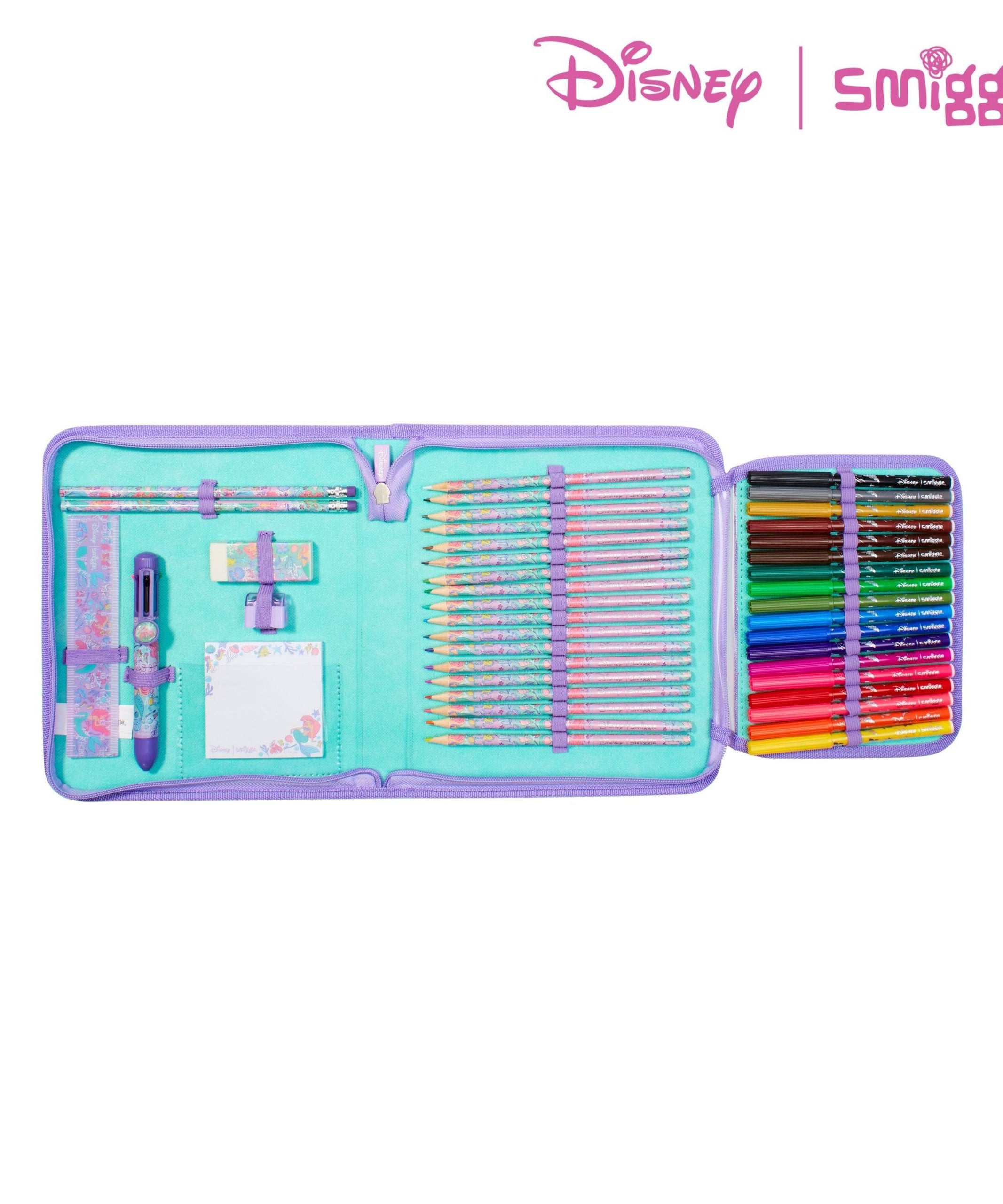 Smiggle - Disney Prenses Kalem Kutusu ve Boyaları Kırtasiye Seti Kiti-Dinossi