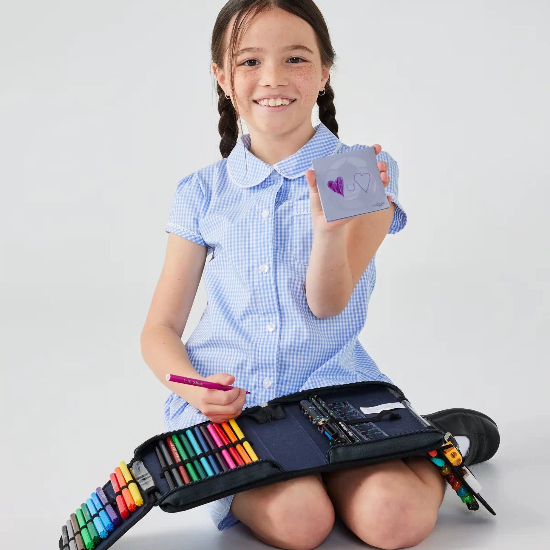 Smiggle - Wild Side Gool Kalem Kutusu ve Kırtasiye Seti-Dinossi