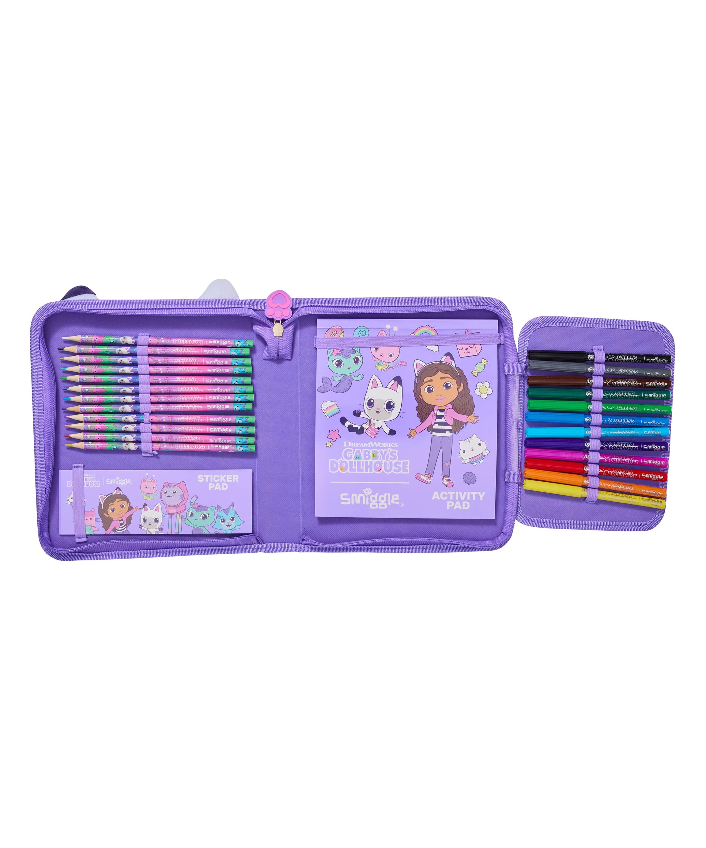Smiggle - Gabbys Dollhouse Kalem Kutusu ve Kırtasiye Seti-Dinossi