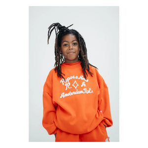 Repose AMS - Organic Cotton Crewneck | Orange