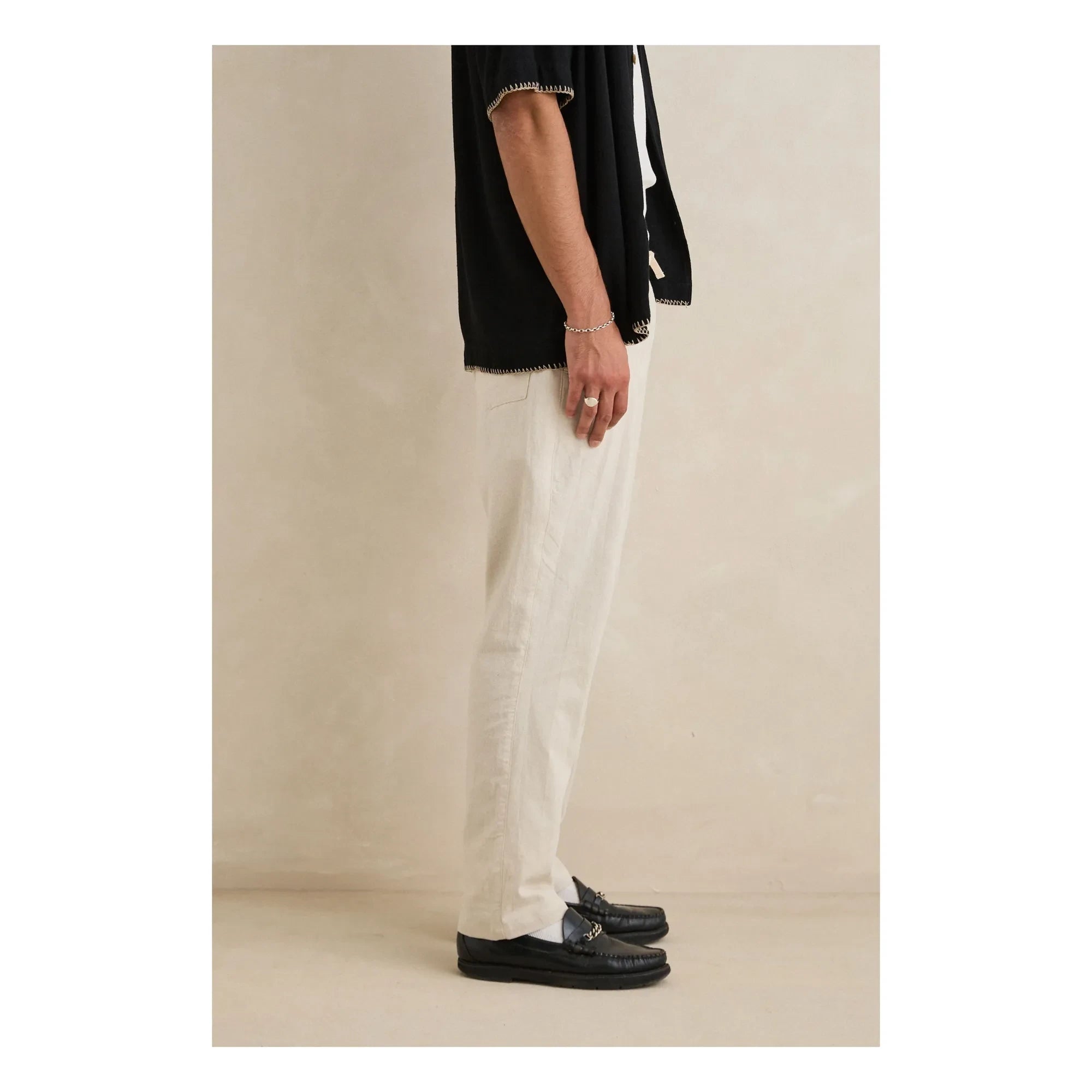 Rhythm - Jam Keten Pantolon | Krem