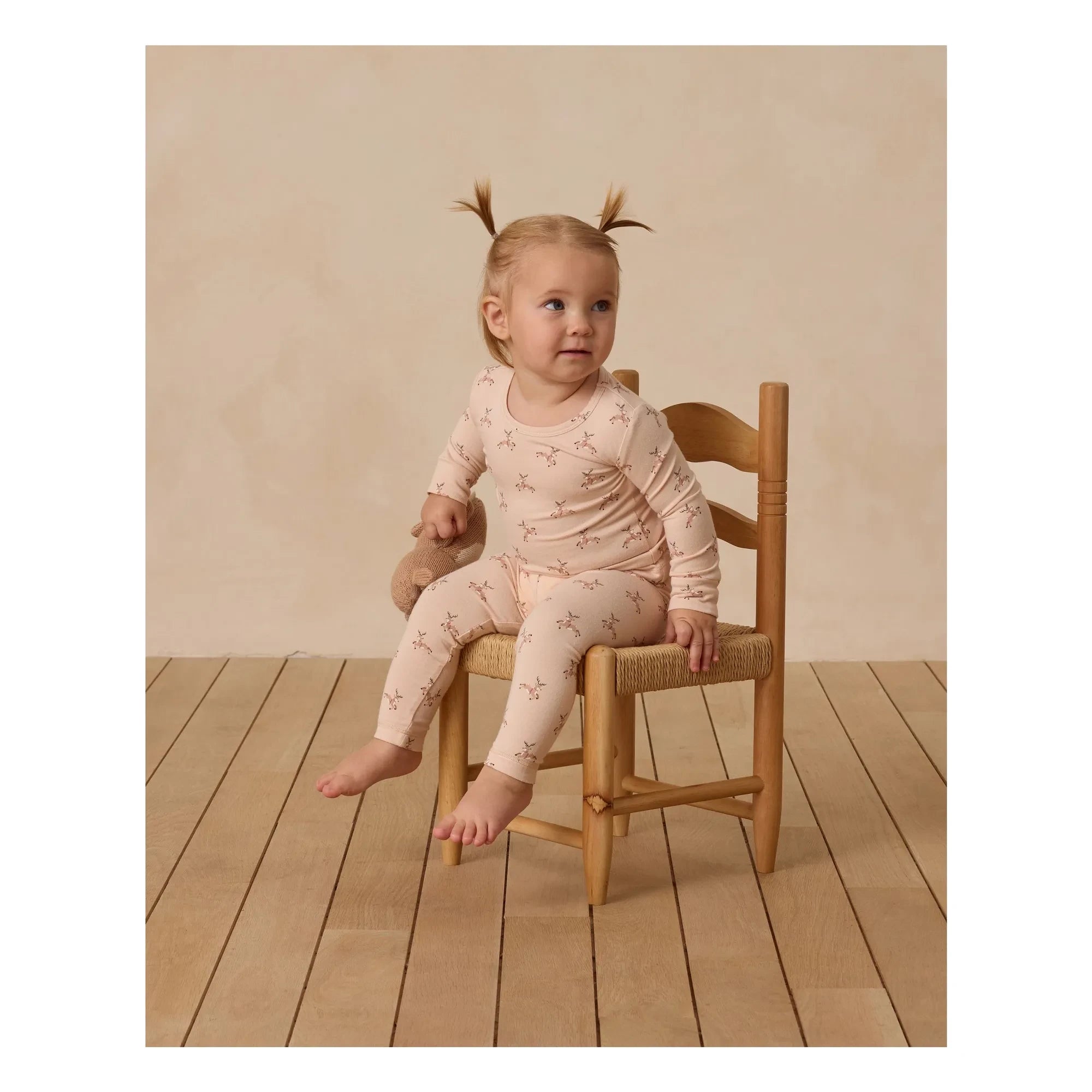 Quincy Mae - Rennes Pajama Set | Coral