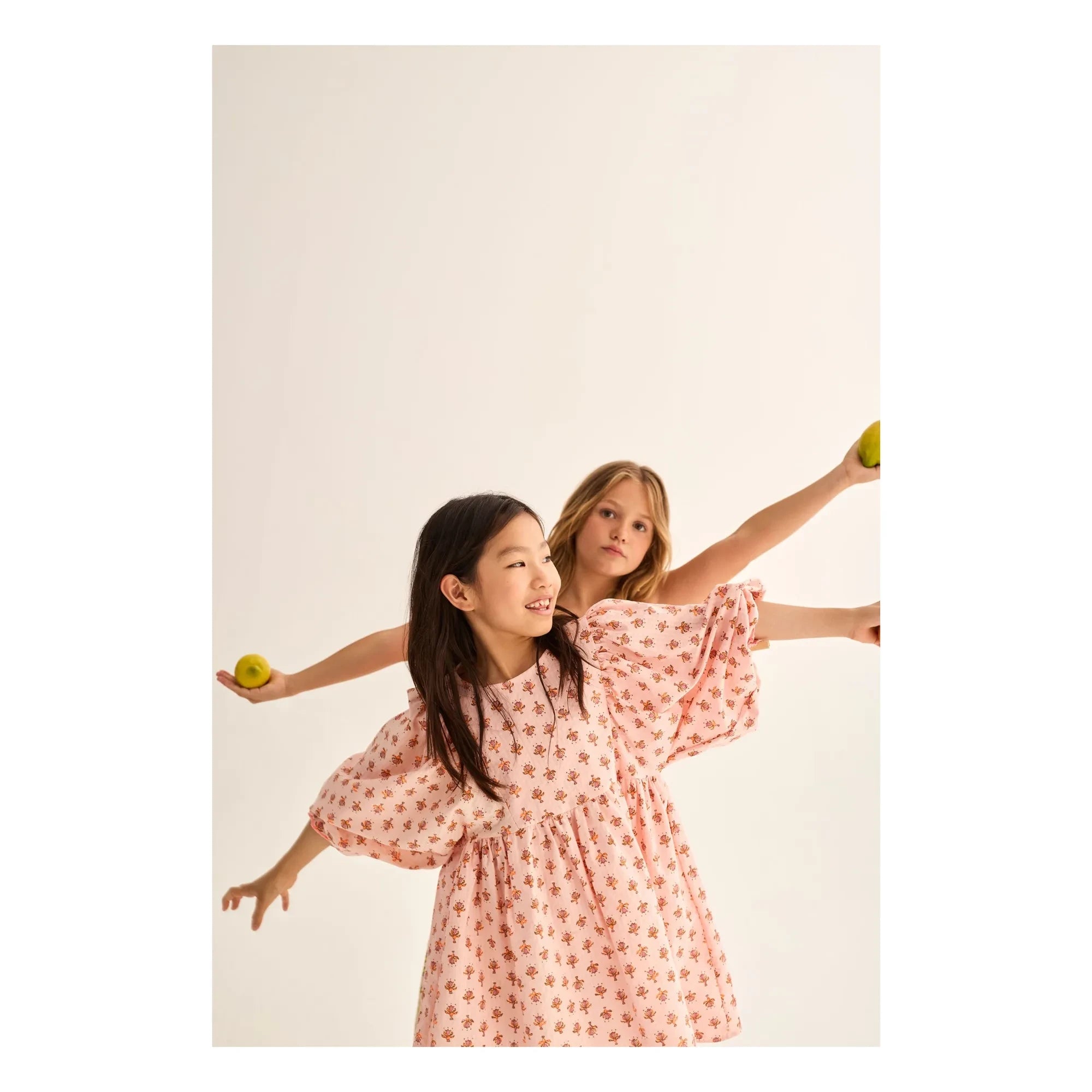 Cozmo - Alba Fleurie Organic Cotton Dress | Powder Pink