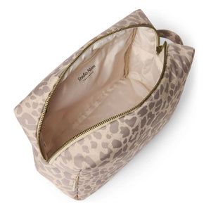 Studio Noos - Large Embossed Leopard cosmetic bag | Beige