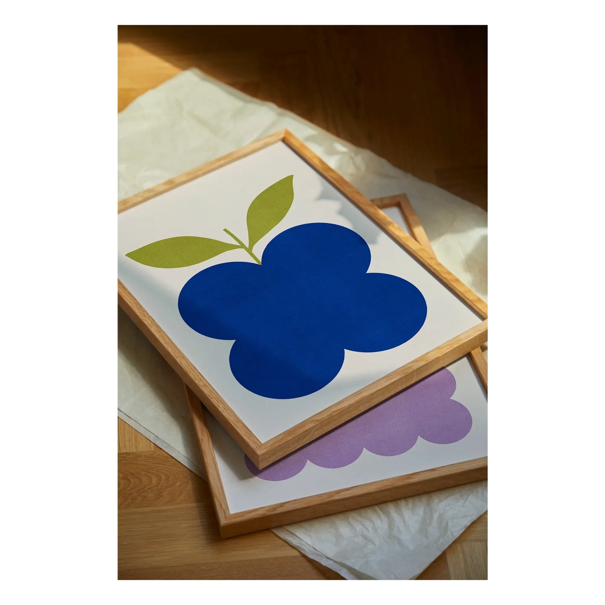 Paper Collective - Indigo Fruit Poster, by Juliette Van Rhyn