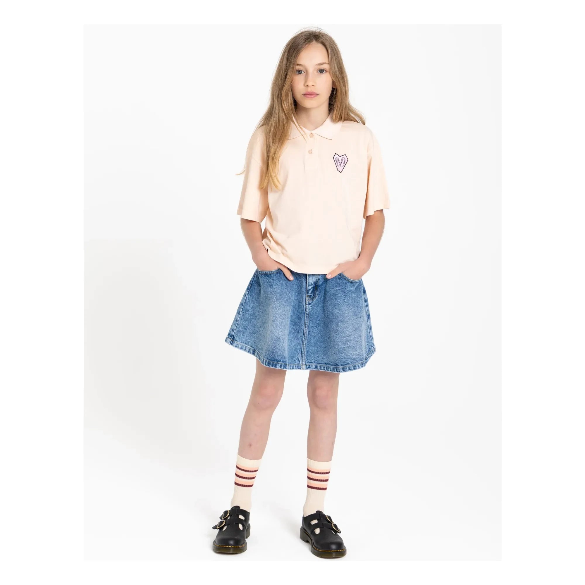 Finger in the nose - Bristol Organic Cotton Polo Shirt | Peach