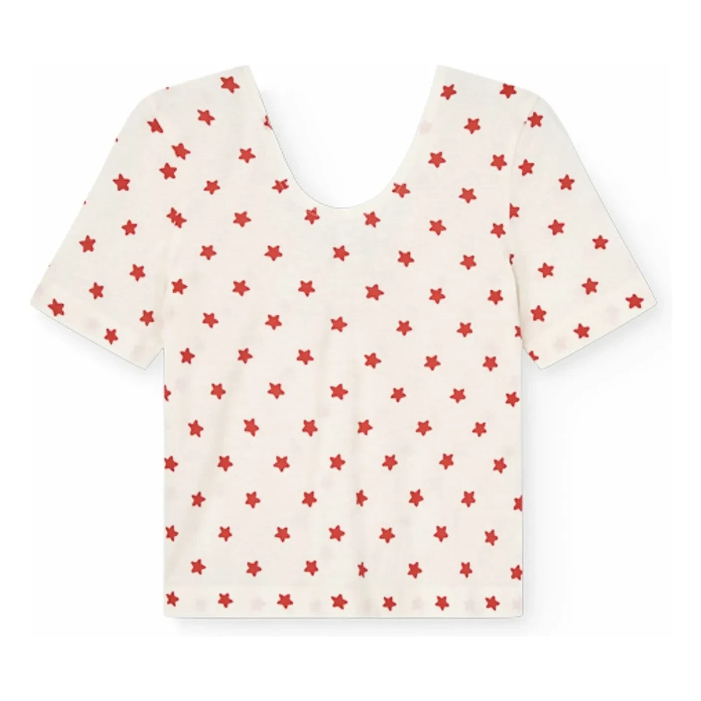 The Animals Observatory - Crayfish Stars Organic Cotton T-Shirt | White
