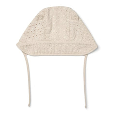 Liewood - Organic Cotton Light Embroidered Bonnet Rae | Beige