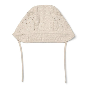 Liewood - Organic Cotton Light Embroidered Bonnet Rae | Beige