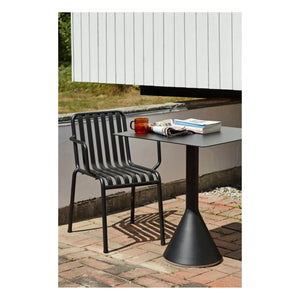 Hay - Ronan and Erwan Bouroullec Designed Palissade Cone Table - 65 x 65 cm | Charcoal Gray