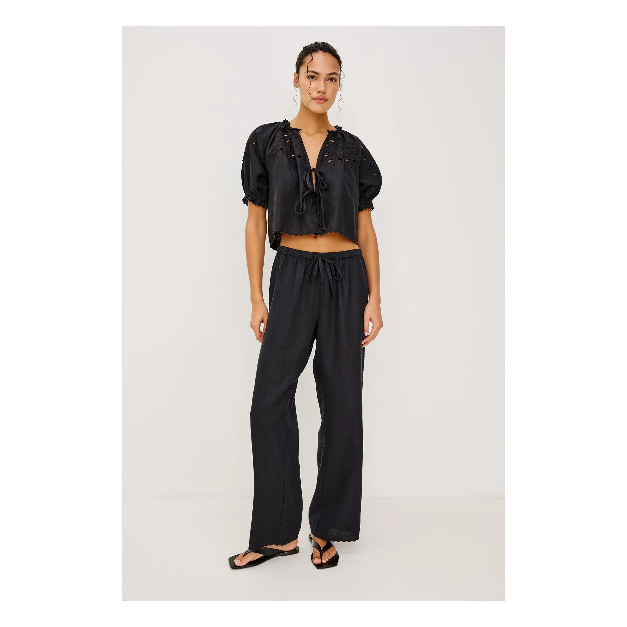 Rails - Mirina Embroidered Trousers | Black
