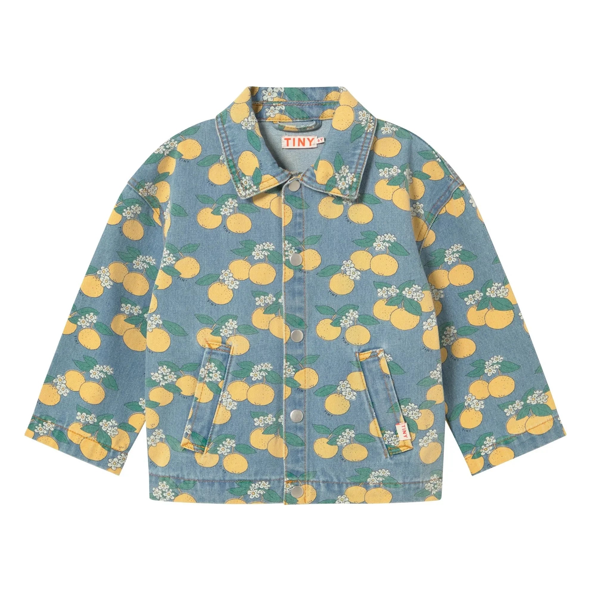 Tinycottons - Orange Denim Jacket | Blue