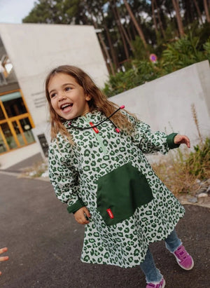 Hello Hossy - Leopard Raincoat | Green
