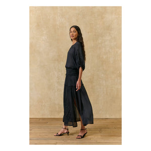 Louise Misha - Chayana Cotton Blouse | Black