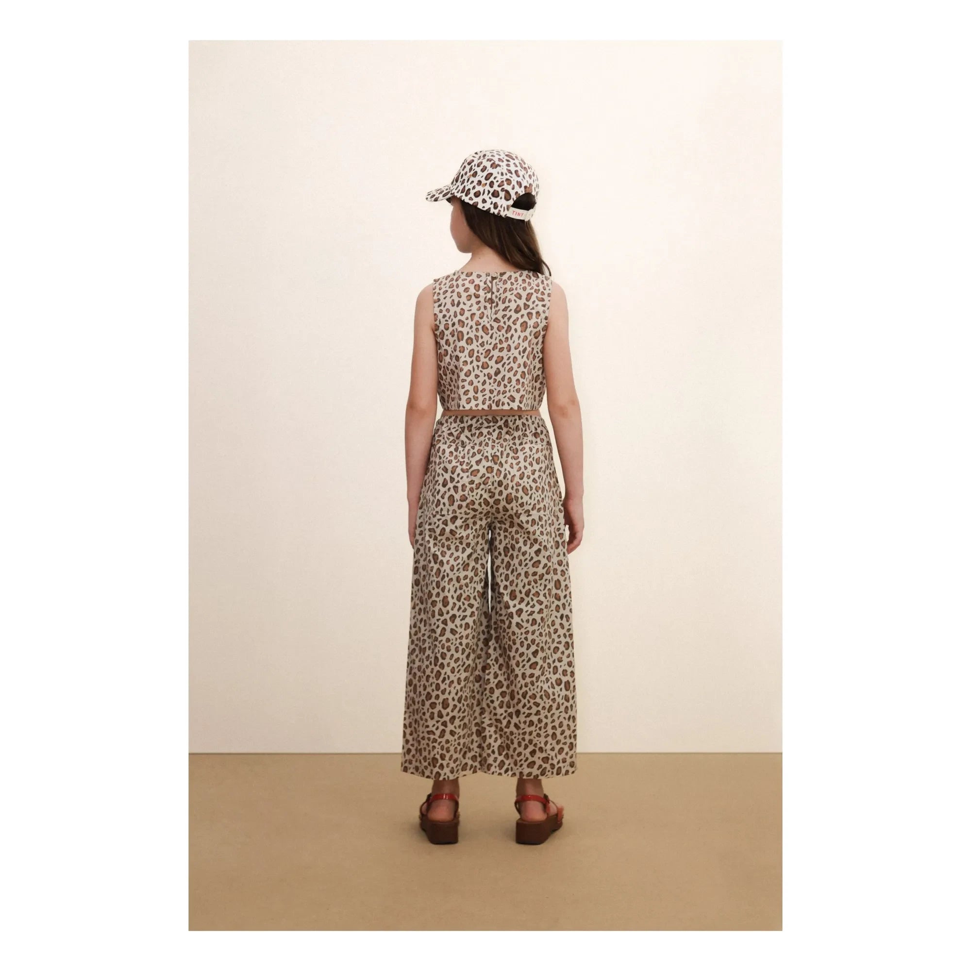 Tinycottons - Poplin Leopard Top | Brown