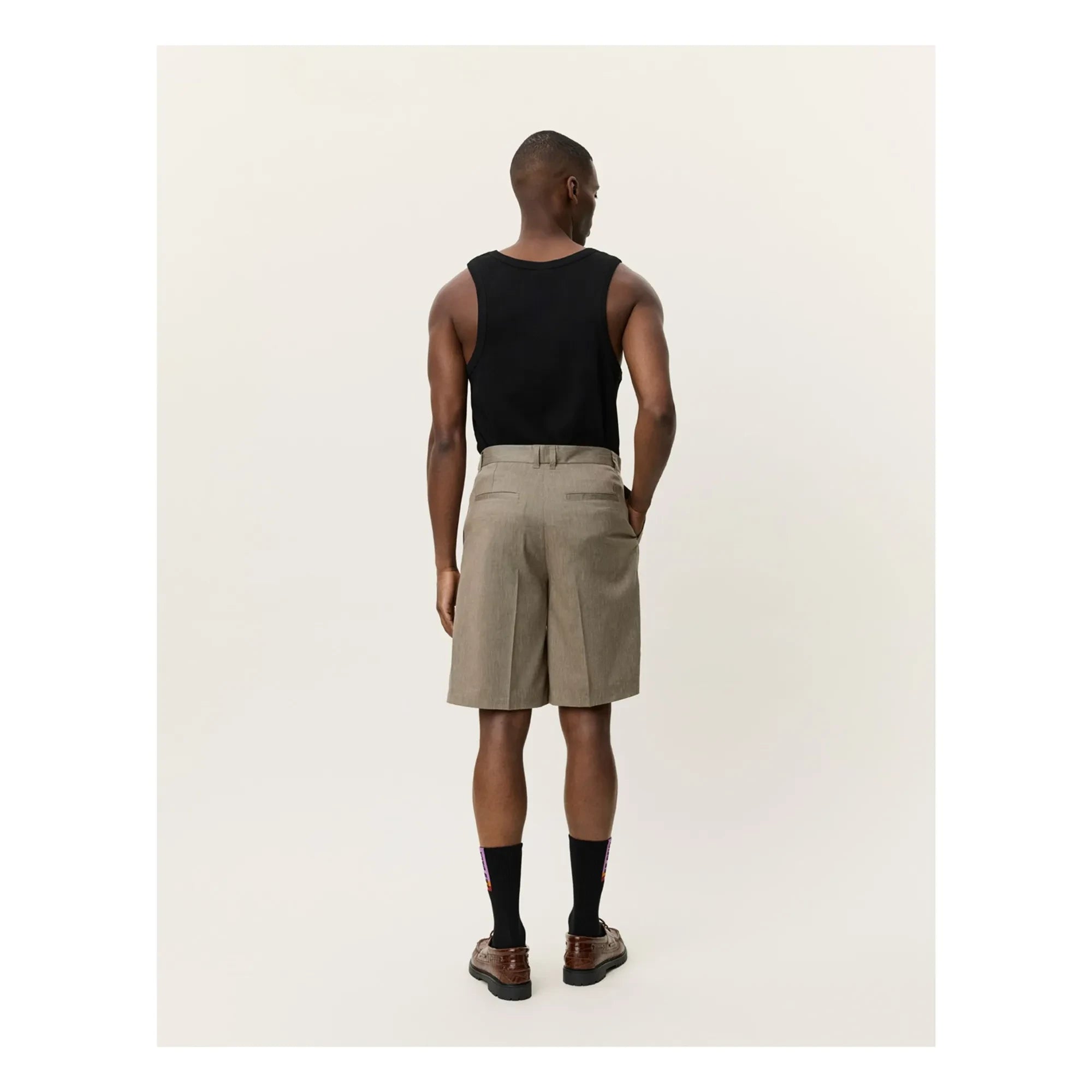 Les Deux - Pleated Reece Shorts | Green