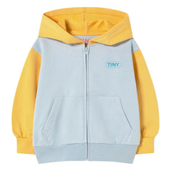 Tinycottons - Color-Blocked Organic Cotton Hooded Sweatshirt | Green