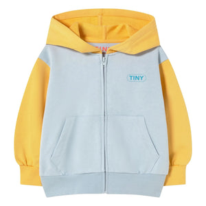 Tinycottons - Color-Blocked Organic Cotton Hooded Sweatshirt | Green