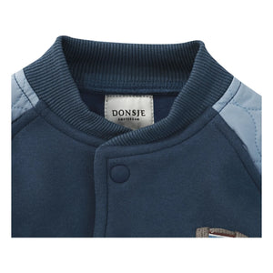 Donsje - Noal Çift Malzemeli Bomber Mont | Koyu Mavi