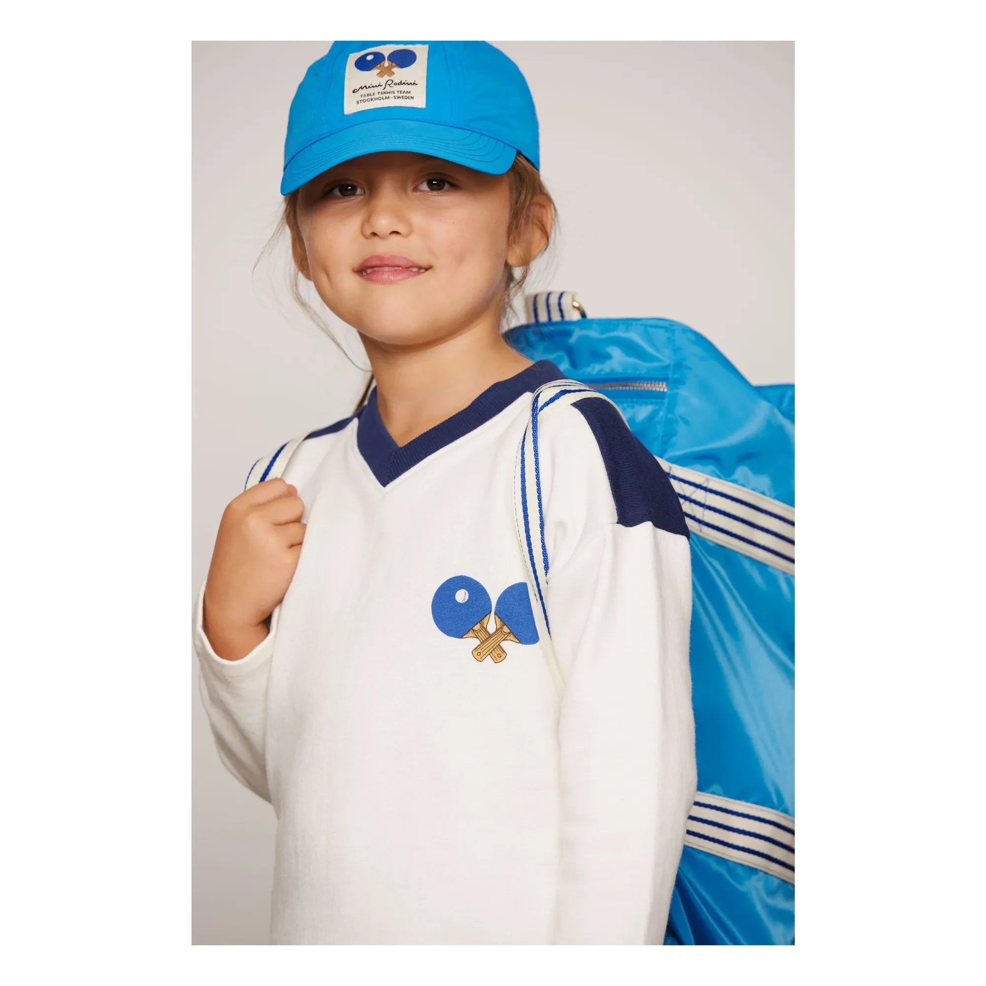 Mini Rodini - Organic Cotton Ping Pong Sweatshirt | White