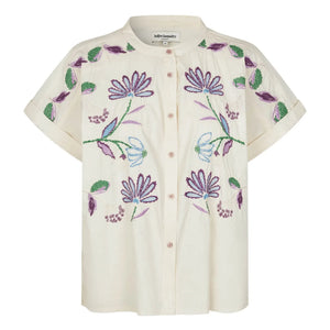 Lollys Laundry - Mya Cotton Blouse | Cream