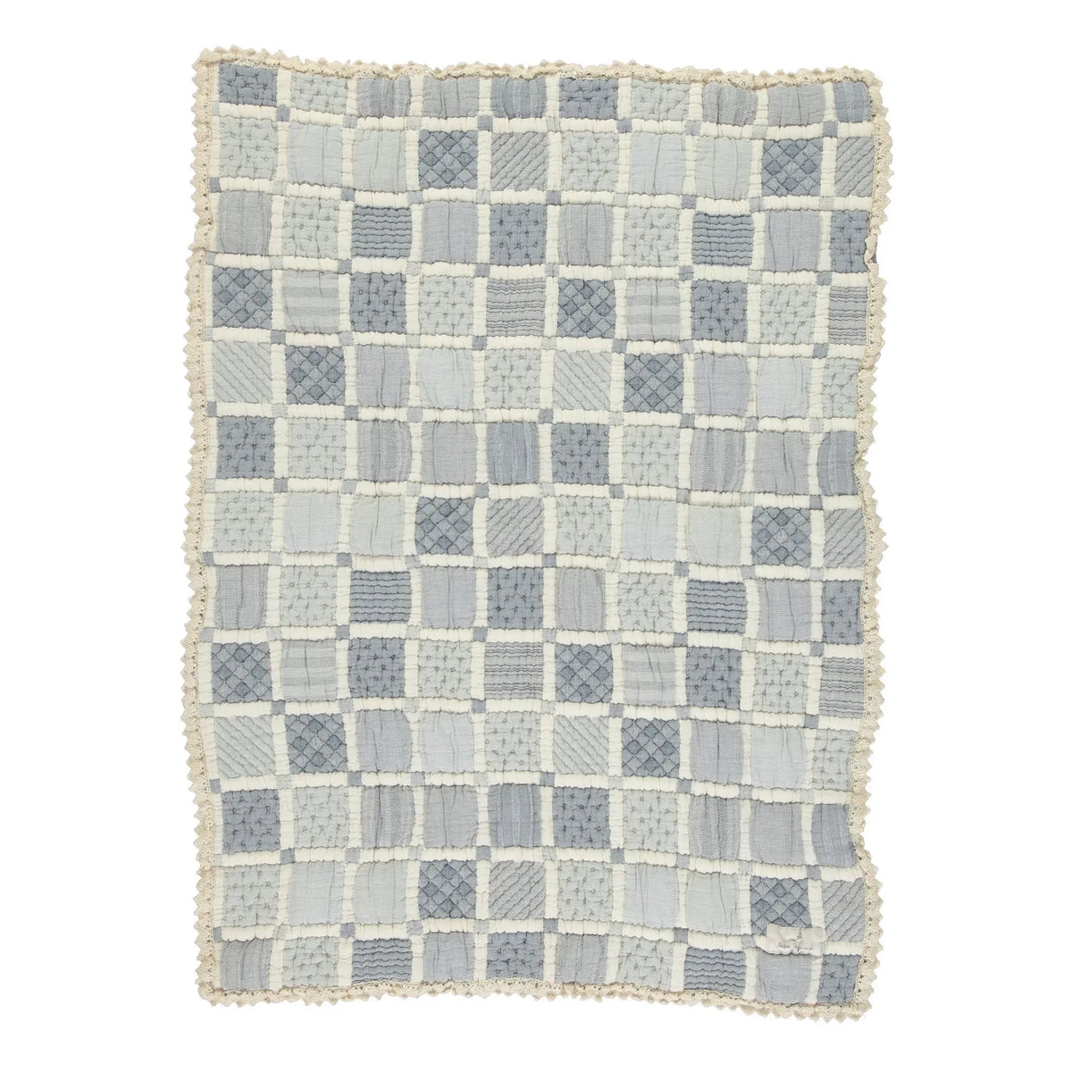 Bebe Organic - Organic Cotton Patchwork Blanket | Blue