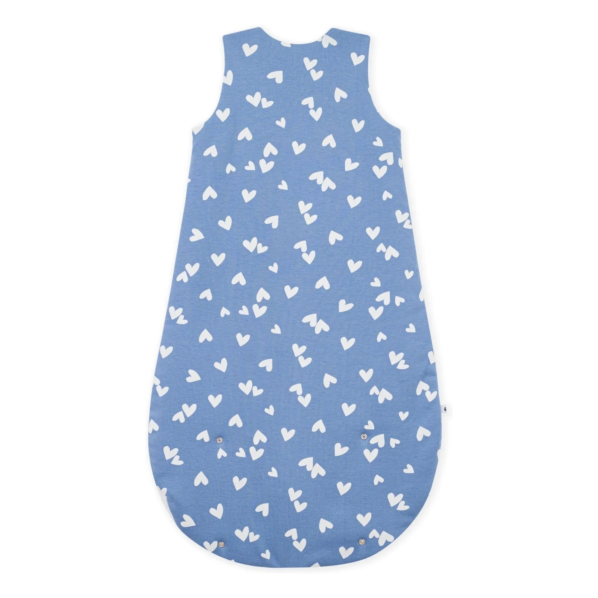 Petit Bateau - Kalp Desenli Organik Pamuk Uyku Tulumu | Blue