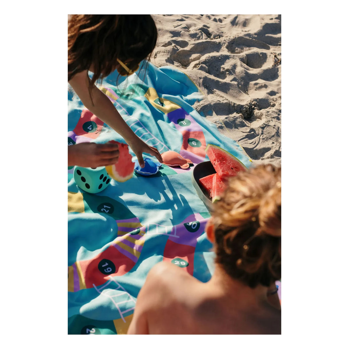 Quut - Echelle et Serpent Microfiber Beach Towel | Blue