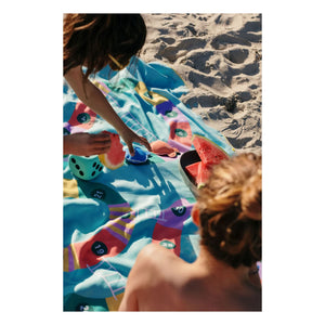 Quut - Echelle et Serpent Microfiber Beach Towel | Blue
