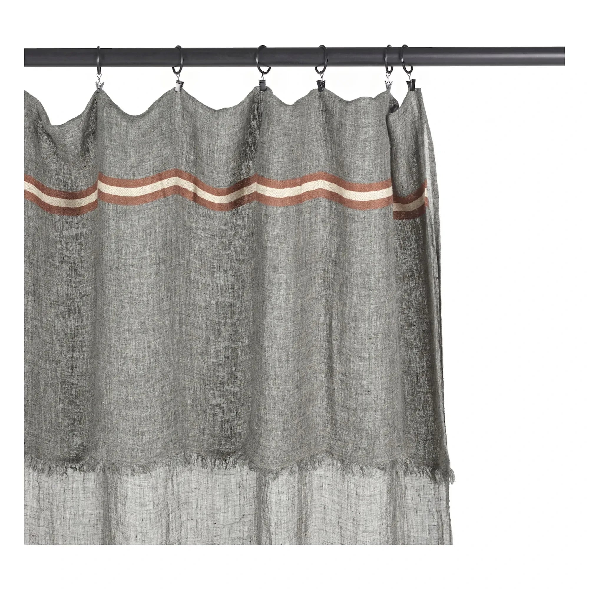 Libeco - Arlo Linen Curtain | Charcoal