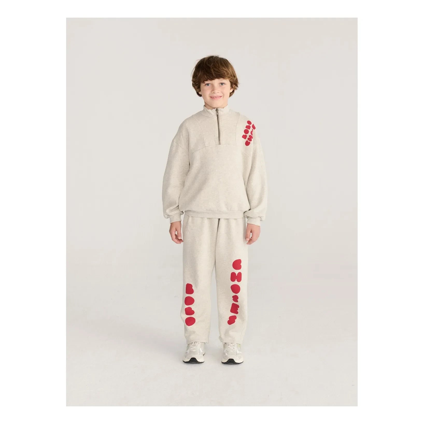 Bobo Choses - Organik Pamuklu Bobo Bol Jogger Pantolon | Heather grey