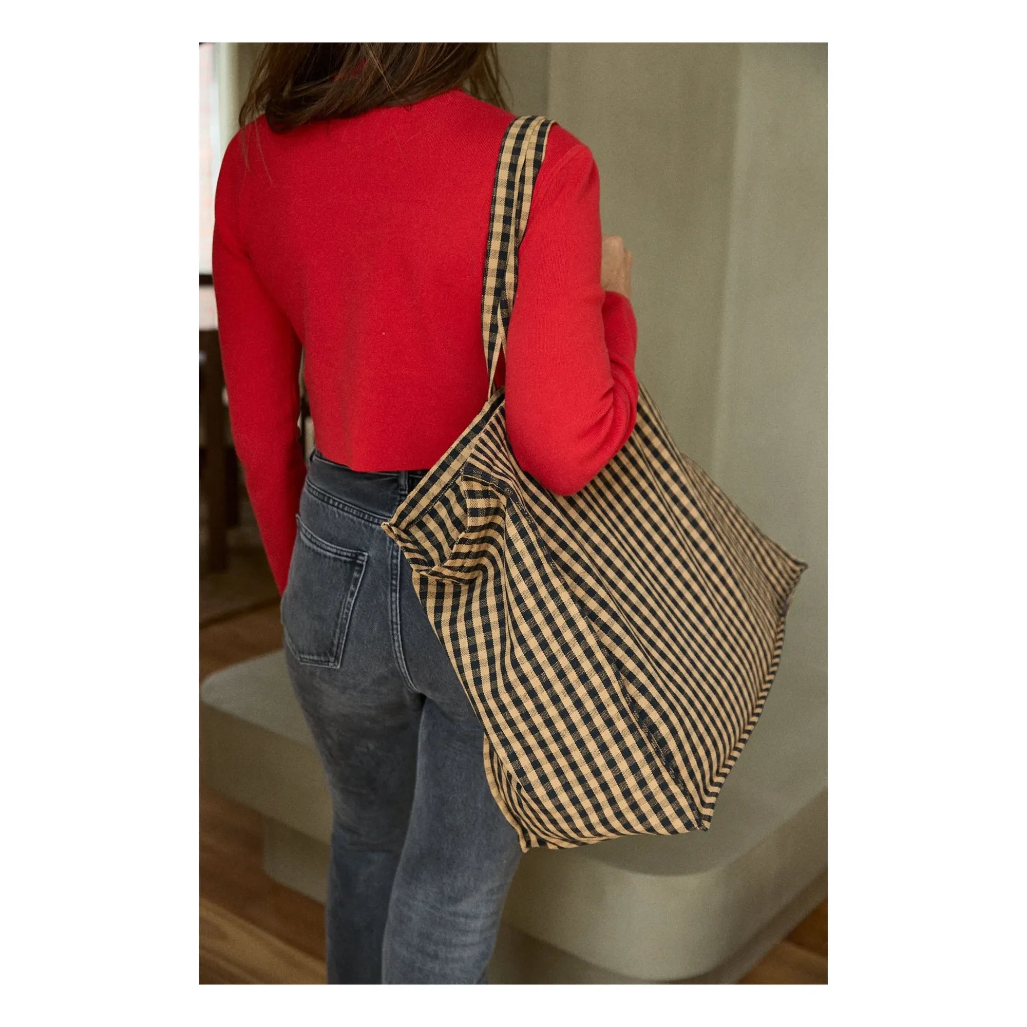 Gabrielle Paris - Vichy Weekend Bag | Brown