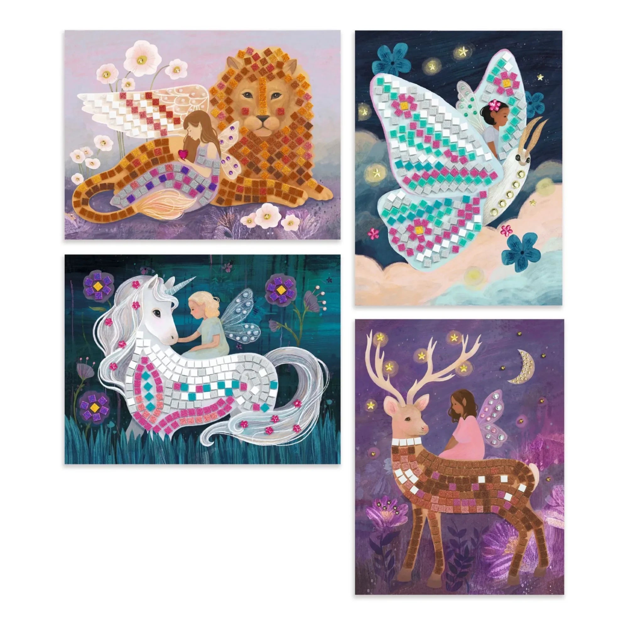 Djeco - Magical World Mosaic Activity Set