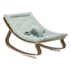 Charlie Crane - Levo Walnut Baby Rocker | Green