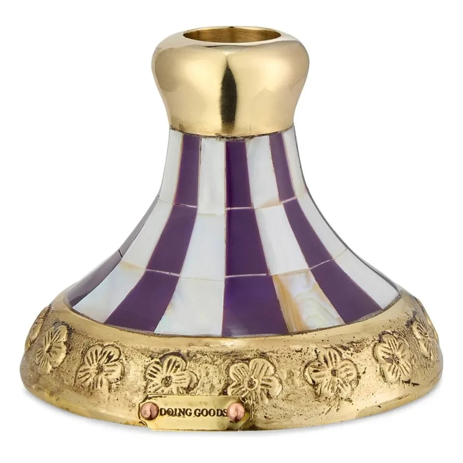 Doing Goods - Sanya Rice Candle Holder | Purple