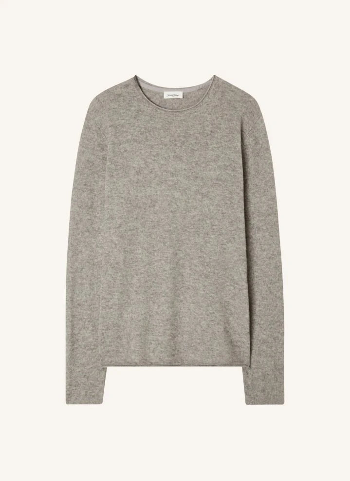 American Vintage - Ducksbay Wool and Cashmere Sweater | Heather grey
